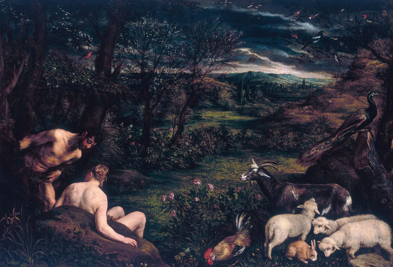 Paradiso terrestre ca 1573 - Galleria Doria Pamphili, Jacopo da Ponte, detto Bassano